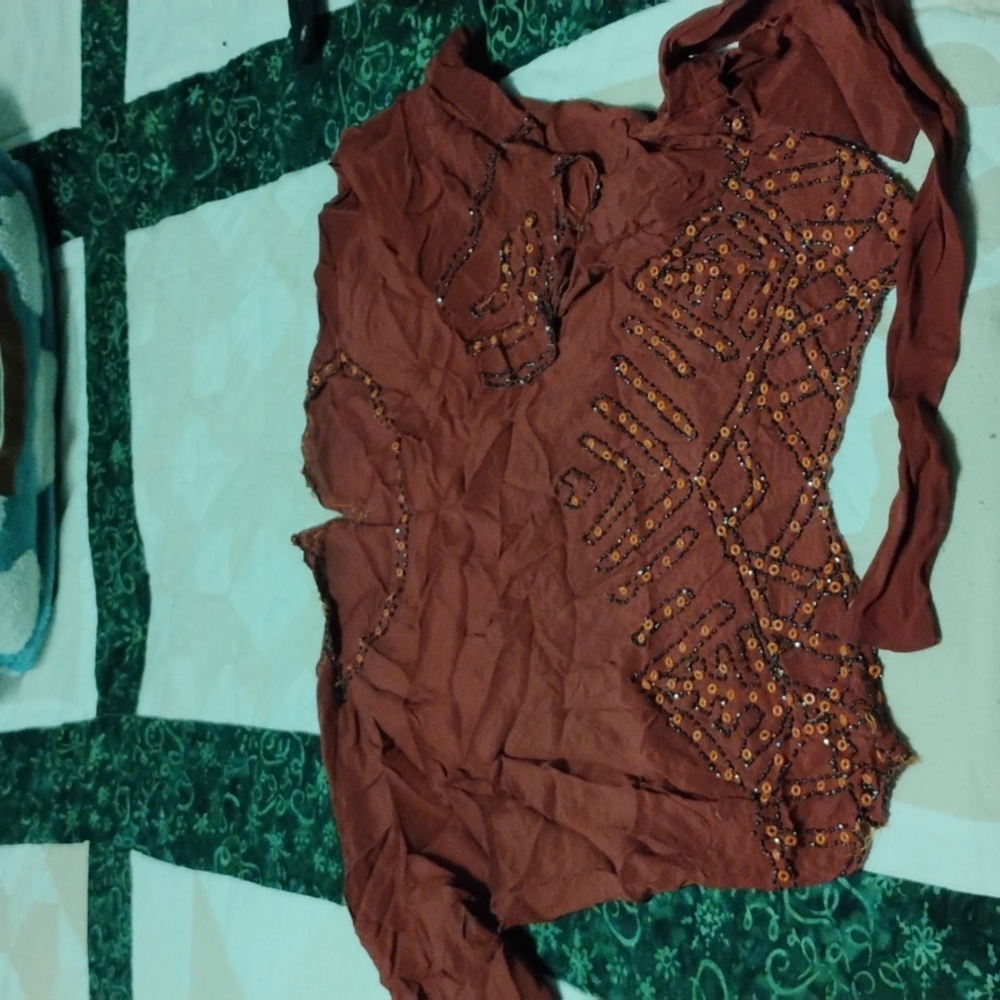 Stunning Flawed Handmade 1920's Blouse